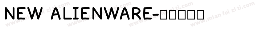 NEW ALIENWARE字体转换
